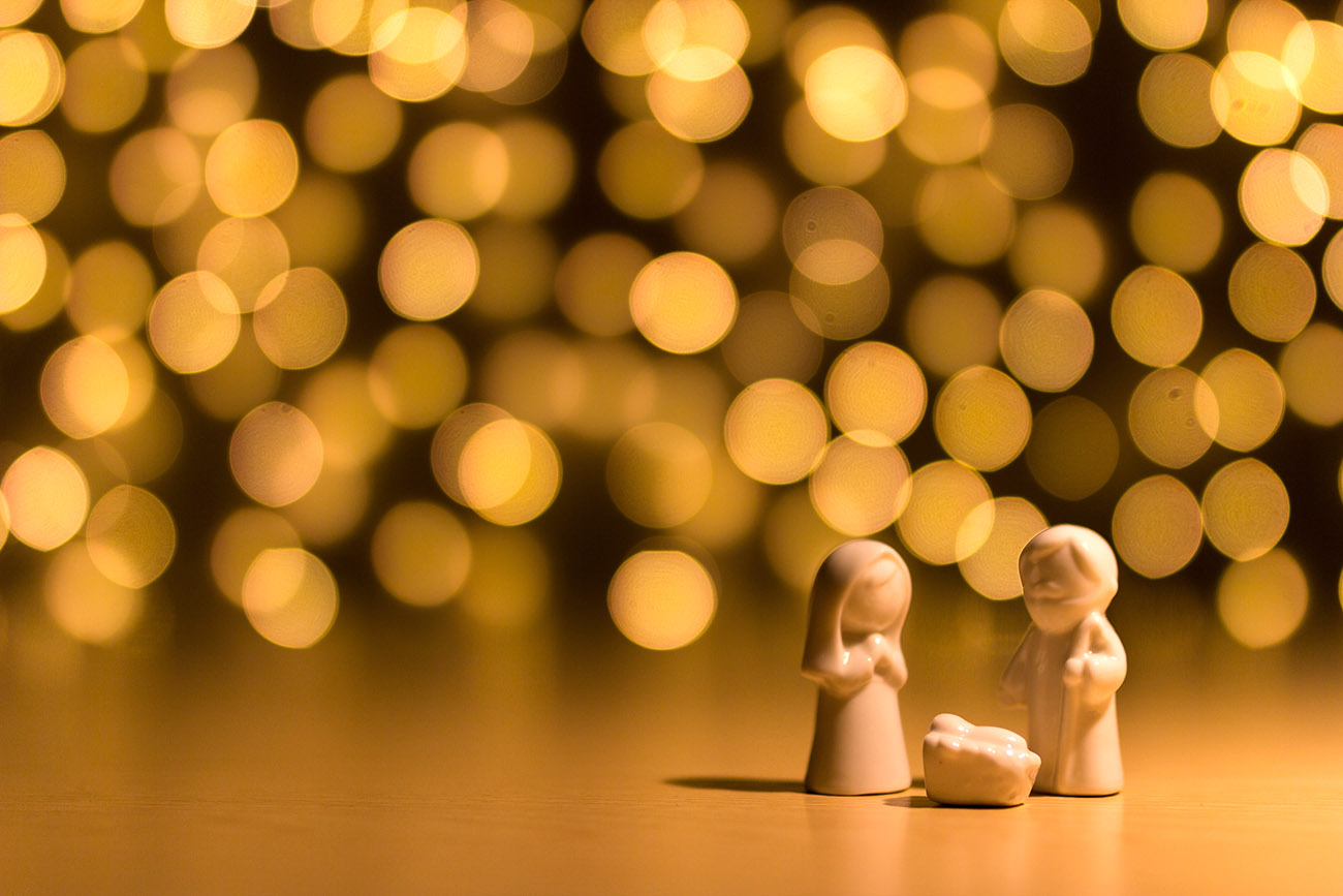 Crèche et lumières